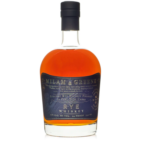 Milam & Greene Rye Whiskey Port Finish