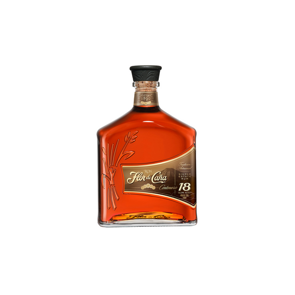 Flor De Cana 18 Year Old W/ 2 Glasses 750ml