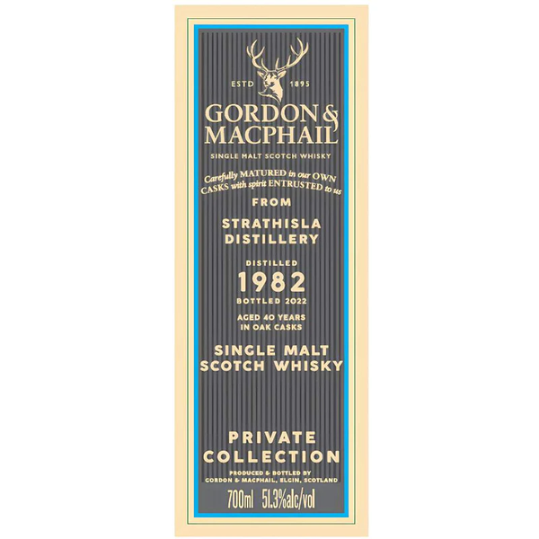 Gordon & MacPhail Private Collection Strathisla 1982 40 Year Old 51.3% ABV Cask #1891 700ml